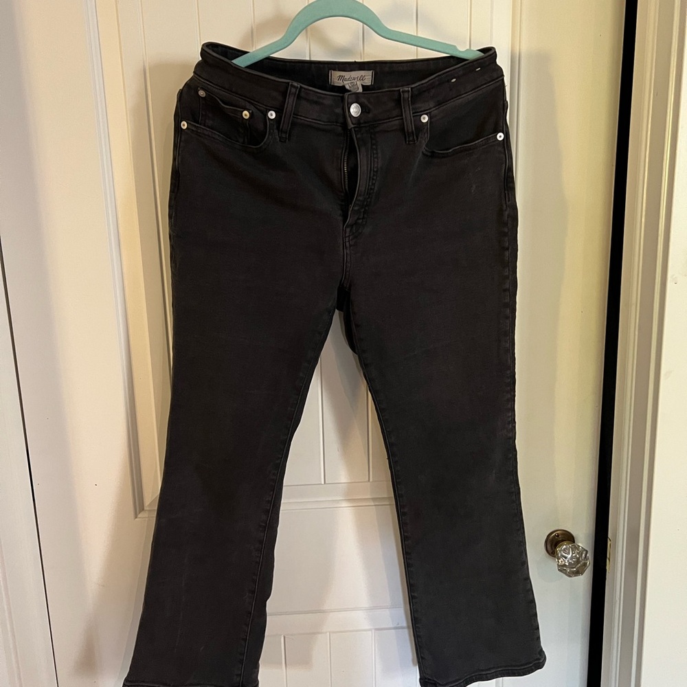 Madewell Black Flare & Wide Leg Jeans